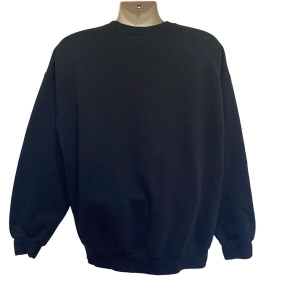 Golden Heavy Blend Nirvana Smiley Face Sweatshirt Black Sz XL - Picture 3 of 11